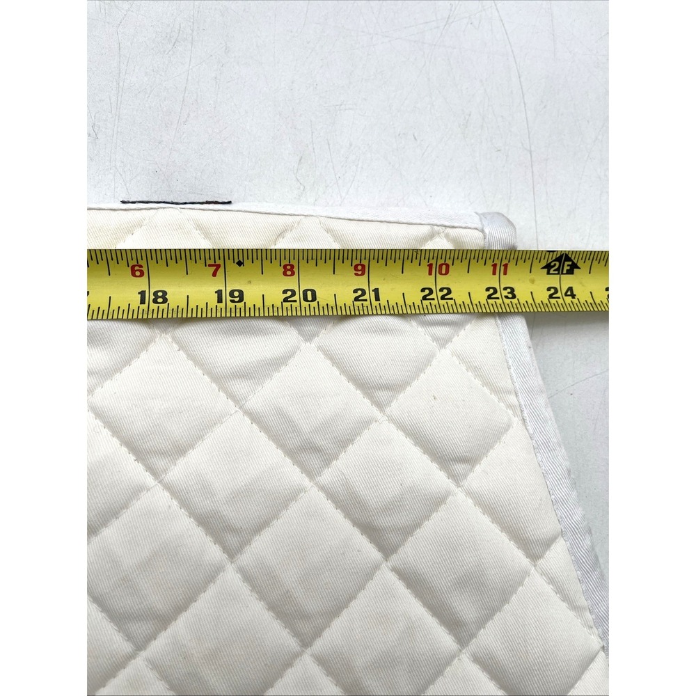 Stubben Custom Quilted Saddle Pad All-Purpose Ivory Baby Pad DuraTech Excellent - Picture 6 of 7